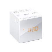 Sony Ψηφιακό Ρολόι Επιτραπέζιο με Ξυπνητήρι White ICF-C1W